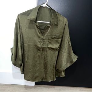 Olive green blouse